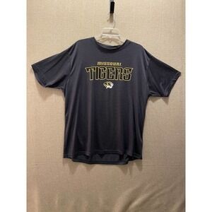 Missouri Tigers Shirt Men's XL Knights Apparel Black and Gray Striped